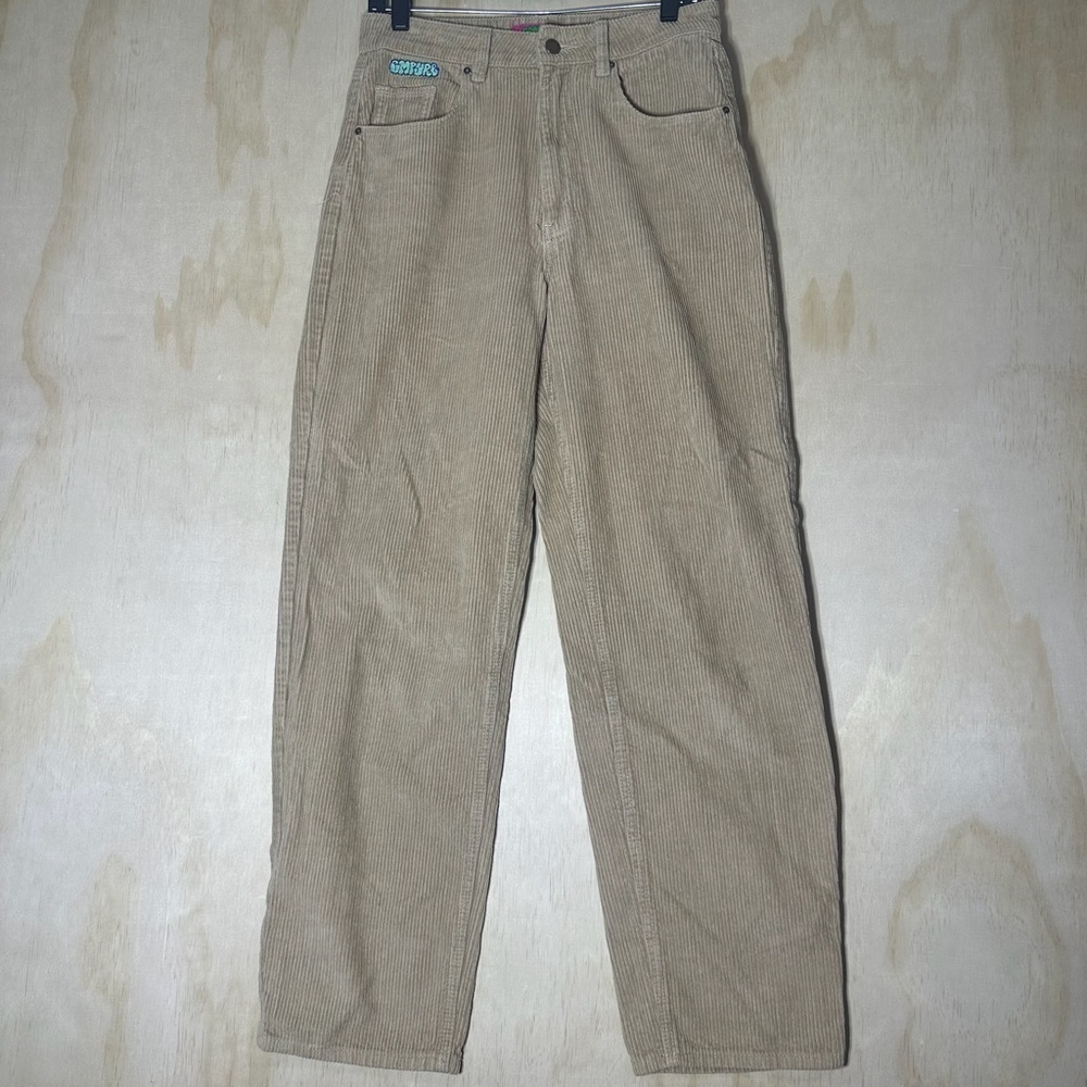 Empyre Pants Juniors 5‎ Sand Tori Corduroy Baggy Hip Hop Skate Y2K Skater